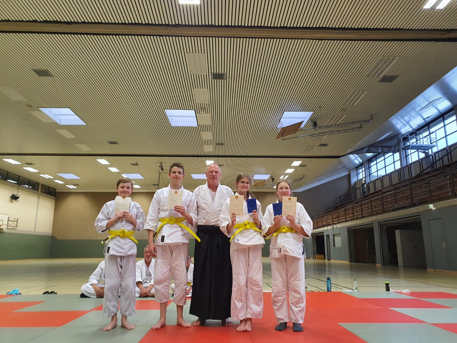 Neue Gelbgurte beim Aikido-WTV